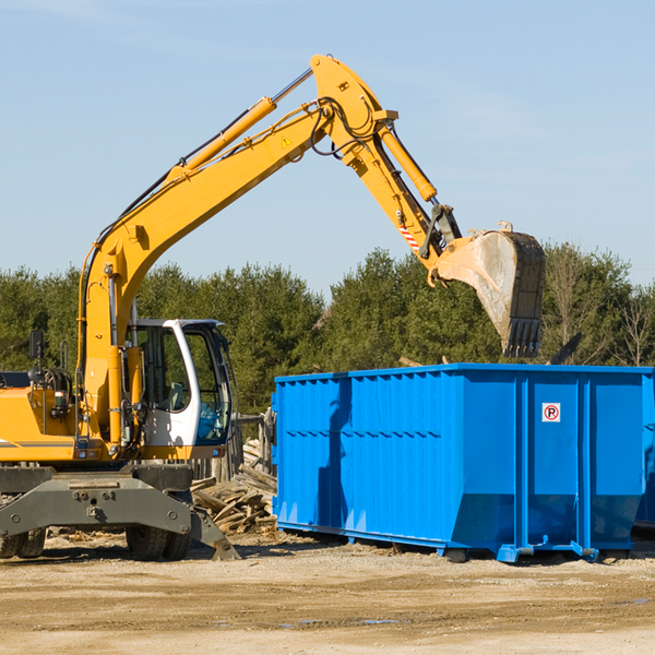 can i choose the location where the residential dumpster will be placed in Sunrise Beach Village Texas